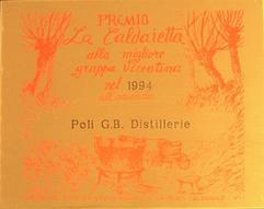 Migliore Grappa Vicentina - 1994